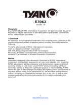 Tyan S7063 User manual