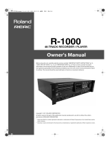 Roland R-1000 User manual