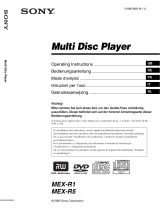 Sony MEX-R5 Owner's manual