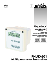 Omega PHUTX601 Owner's manual