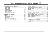 Chevrolet Malibu 2007 User manual