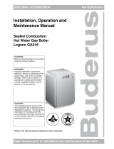 Buderus Logano GA244 Installation, Operation and Maintenance Manual