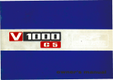 MOTO GUZZI V1000 G5 Owner's manual