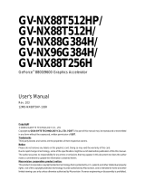 Gigabyte GV-NX88G384H User manual
