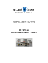 Security Tronix ST-VGA-RCA Owner's manual