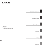 Kawai CN201 Owner's manual