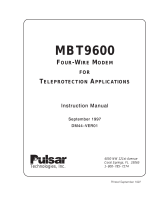 Pulsar MBT9600 User manual