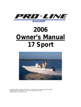 Pro-Line Boats 17 Sport 2006 Owner's manual