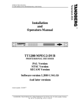 TANDBERGTT1200 MPEG2-DVB