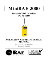 Rae MiniRAE 2000 PGM-7600 Operation and Maintenance Manual