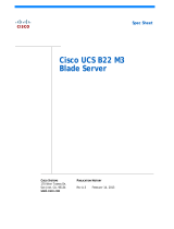Cisco UCS B22 M3 User manual
