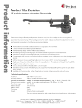 Pro-Ject Audio Systems 10CC Evolution Tonearm Product information