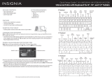Insignia NS-UN8F2BK/ NS-UN10F2BK/ NS-UN12F2BK Universal Folio Quick setup guide