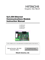 Hitachi SJ/L-EN Ethernet Communications Module User manual