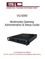 ETC VG-5000 Administration & Setup Manual