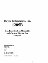 Dwyer Model 1205B User manual