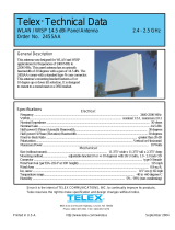 Telex 2455AA WLAN / WISP 14.5 dBi Panel Antenna Owner's manual