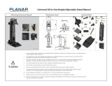 Planar Universal All-In-One Height Adjust Stand User manual