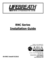 Lifebreath RNC series Installation guide