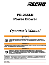 Echo PB-255LN User manual