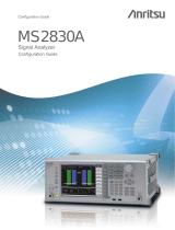 Anritsu MS2830A Configuration manual