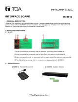 TOA IB-9012 User manual