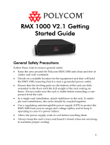 Polycom RMX 1000 Quick start guide