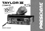 PRESIDENT TAYLOR 3 Owner's manual