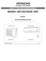 Hitachi RAC-60YHA Owner's manual