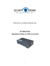 Security Tronix ST-BNC/VGA Owner's manual