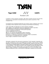 Tyan TIGER K8W User manual