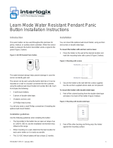 Interlogix Learn Mode Water Resistant Pendant Panic Button Installation guide