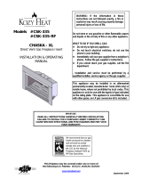 Kozyheat Chaska XL Owner's manual