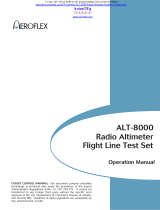 Aeroflex ALT-8000 Operating instructions