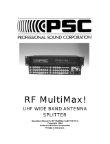 PSC RF MultiMax! User manual