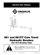 Greenlee 881CT Cam Track User manual