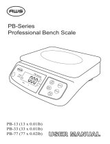 American Weigh Scales PB-13 User manual