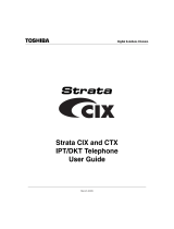 Toshiba Strata CIX User manual