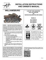 American Hearth Williamsburg Refractory Log Set (ALS_CR2) Owner's manual