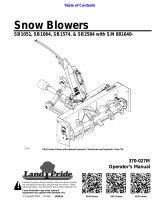 Land Pride & SB2584 with S/N 881640 User manual