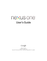 HTC Nexus One User manual