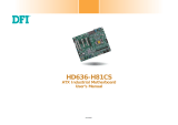 DFI HD636-H81CS User manual