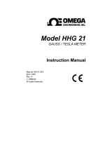 Omega HHG-21 Owner's manual