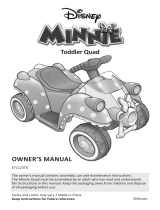 Disney Minnie Toddler Quad KT1123TR Owner's manual