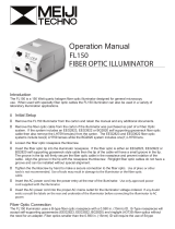 Meiji Techno FL150 Illuminator Owner's manual