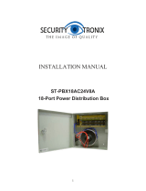 Security Tronix ST-PBX18AC24V8A Owner's manual