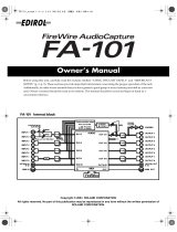 Edirol FA-101 Owner's manual
