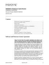 Paradyne MUM-2000 Installation Instructions Manual