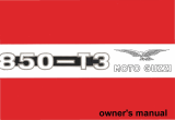 MOTO GUZZI 850-T3 Owner's manual
