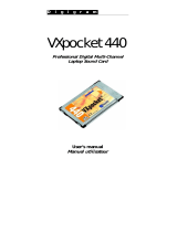 Digigram VXpocket 440 User manual